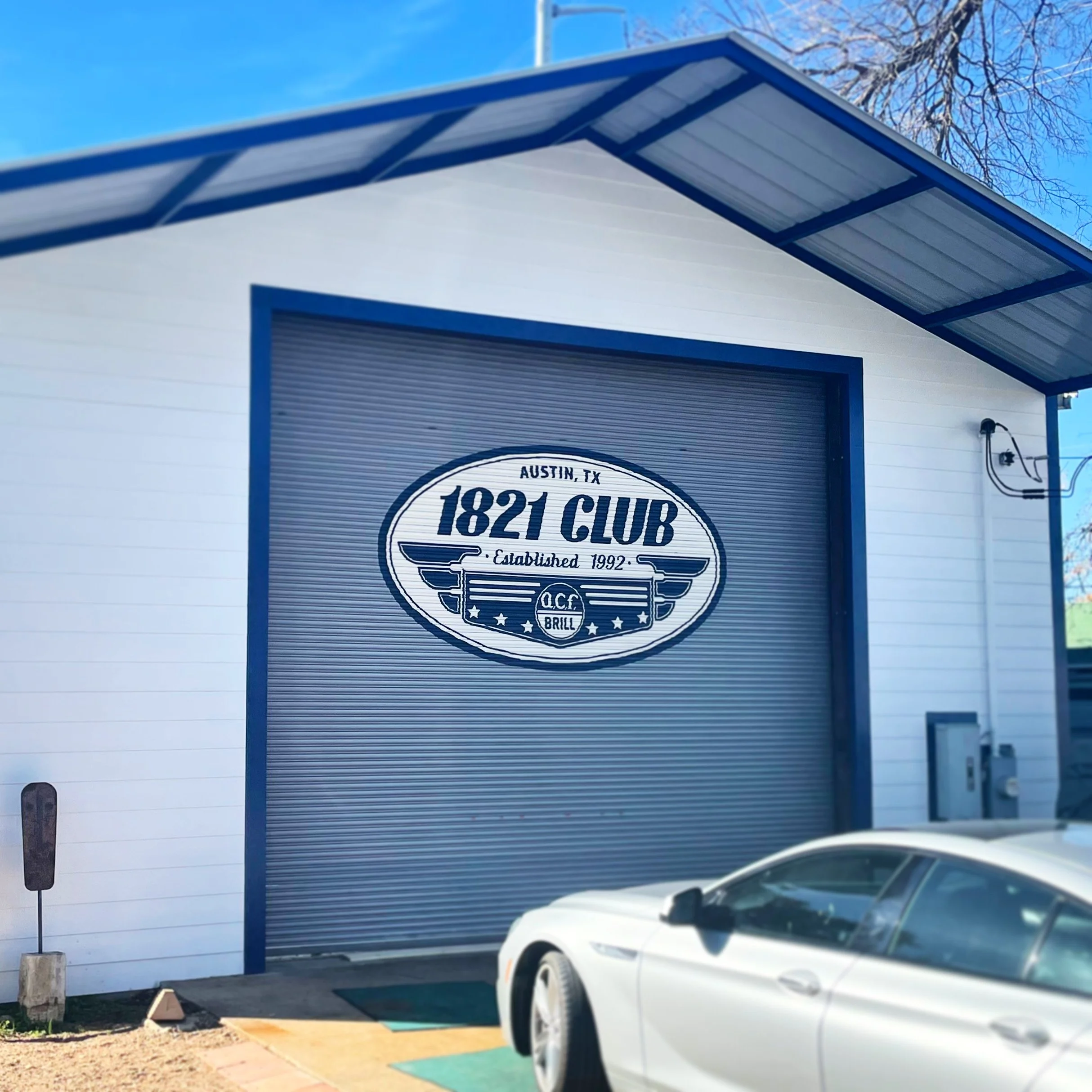 1821 Club (Austin, TX) Rollup Door - Hand Painted