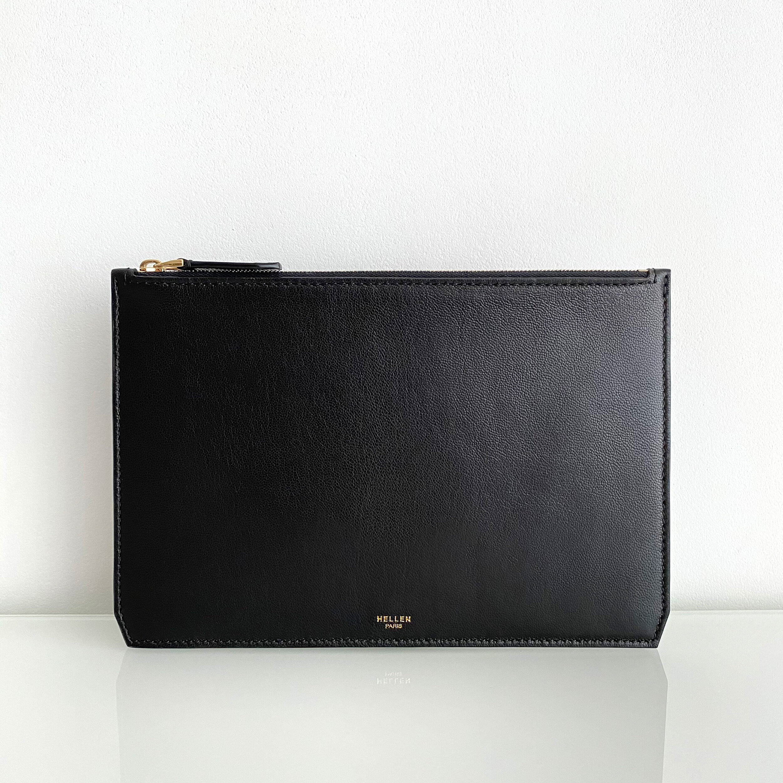 POCKET No.10 en cuir de chèvre avec effet lisse satiné&nbsp;