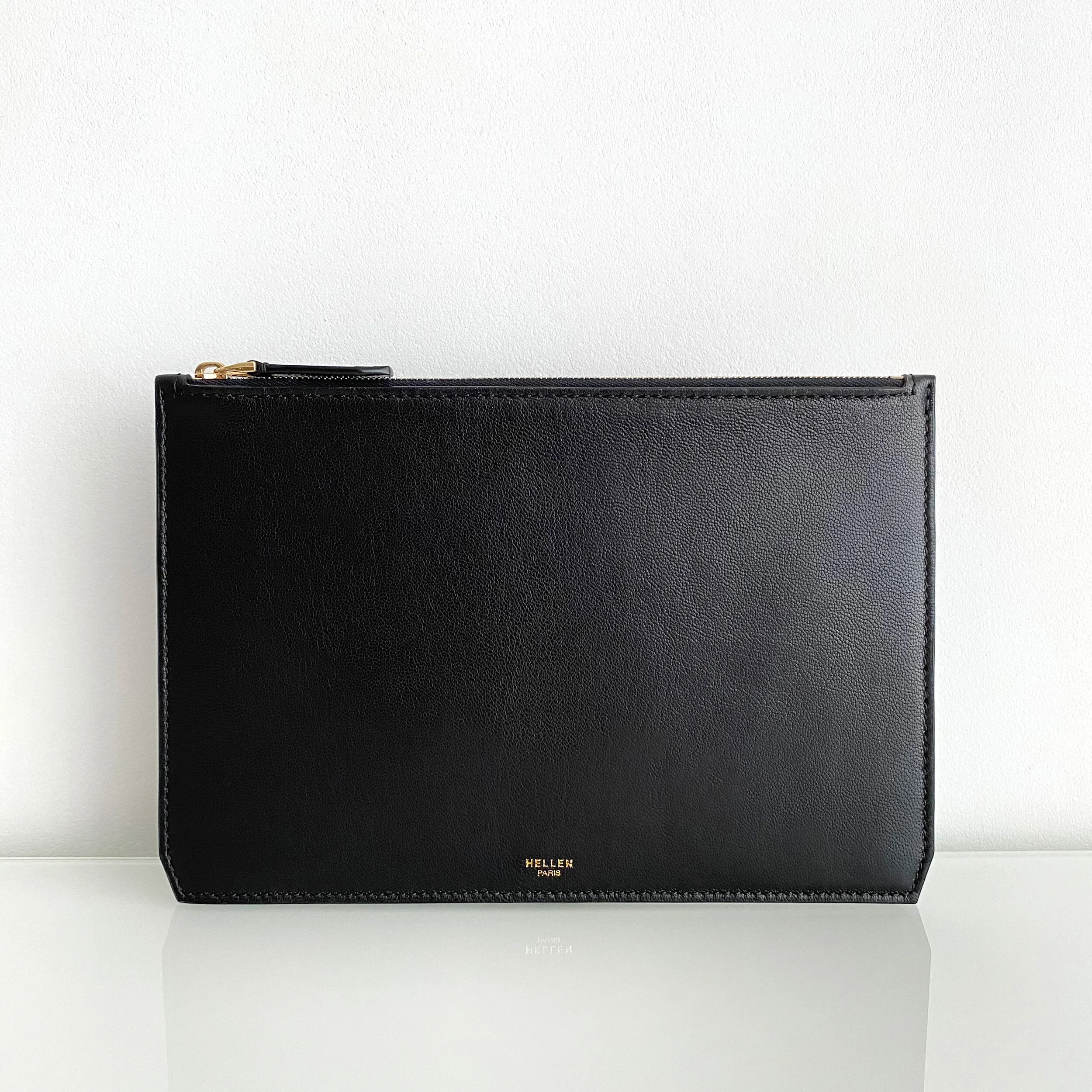 POCKET N°10 en cuir de chèvre avec effet lisse satiné