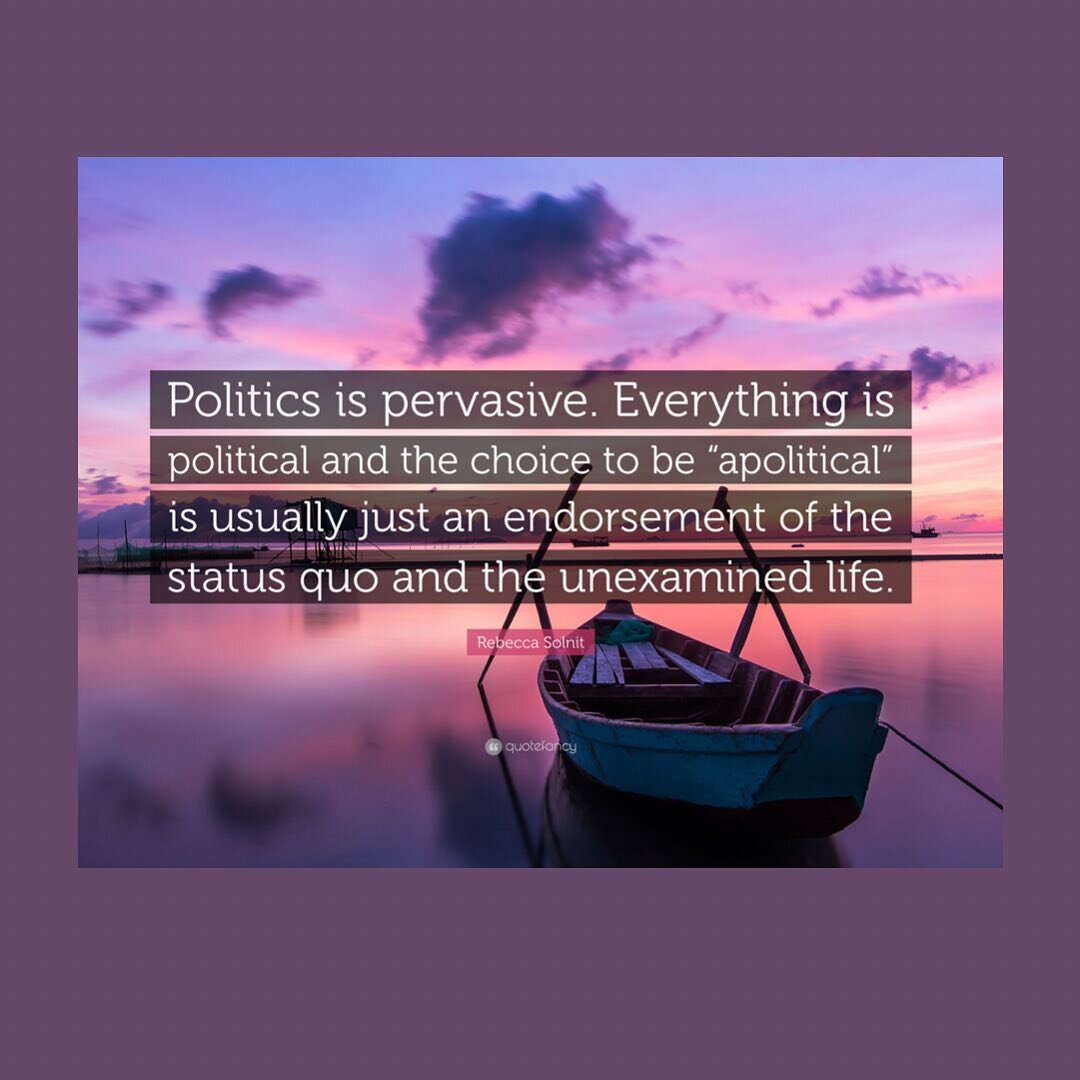 Hello lovely people,

This is a reminder that we cannot put &lsquo;politics aside&rsquo; whilst we celebrate the hollowness of representation. 

Representation without substance, and without critical analysis from a truly intersectional lens is simpl