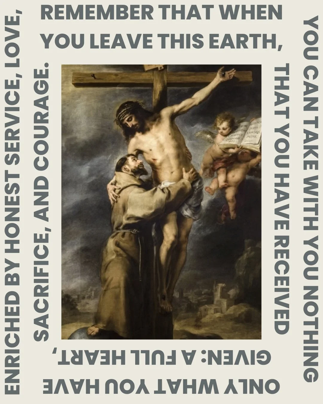 In his radical simplicity, surrender, and care for the Lord's creation, St. Francis of Assisi offers us a beautiful example of the Gospel lived out in its fullness.

St. Francis of Assisi, pray for us as we strive to do the same!