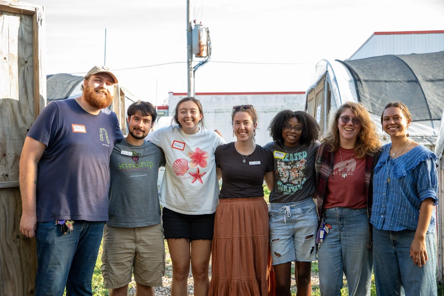 Meet our next class of mission interns! Some are familiar faces and some are new to Kinship. From left to right: Trent, Eric, Luciana, Sarah, McKalynn, Greta, and Jordan. We are grateful for their commitment to a year of living and working in our com