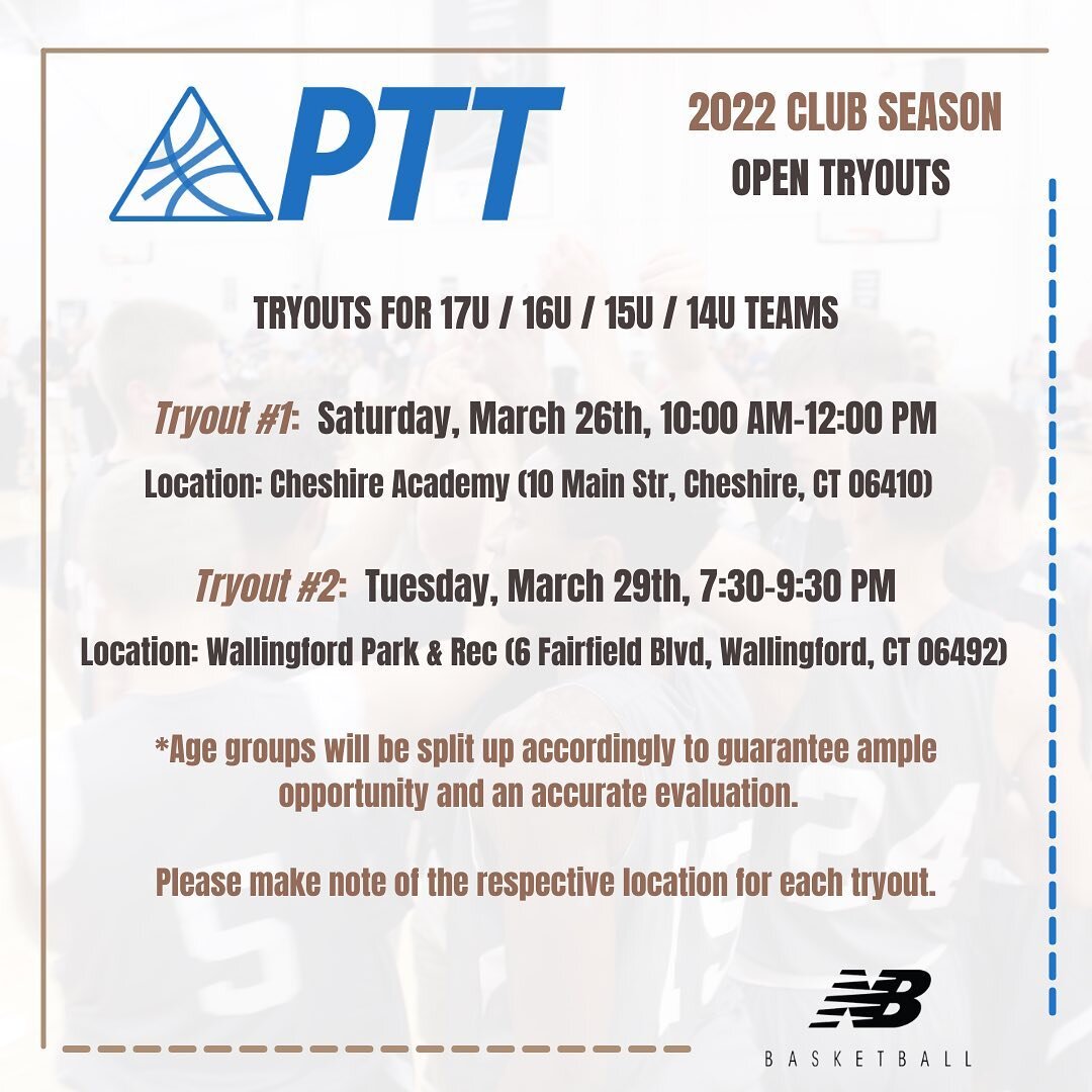 🔵⚪️ Welcome to PTT&rsquo;s 2022 club season!  Come join a program committed to player &amp; personal development, competitive team concepts and the right recruiting exposure.  60+ alumni placed in college and counting, all helping to establish ourse
