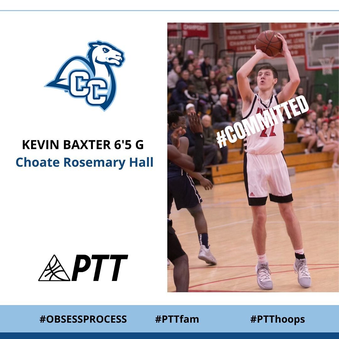 PTT&rsquo;s Kevin Baxter has committed to NESCAC&rsquo;s Connecticut College.  All proud of the way this kid persevered and continued to improve!  Great pick up by Conn ✅🤝 #obsessprocess #pttfam #nescac #OneCamel 🐪
