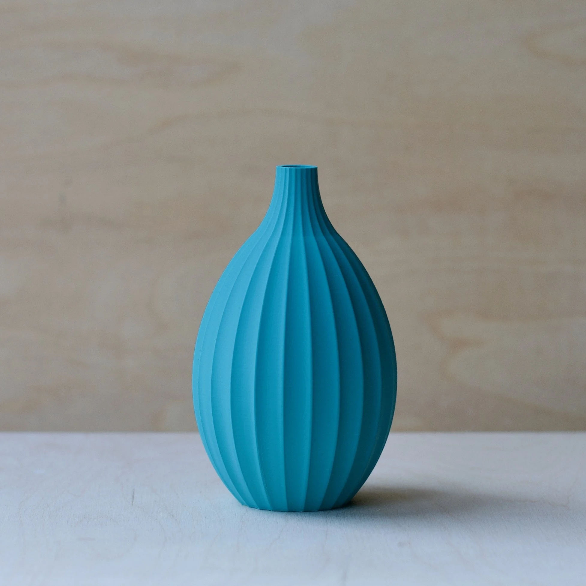 3d printed mini vase - KT Pod 1 aqua (sample)