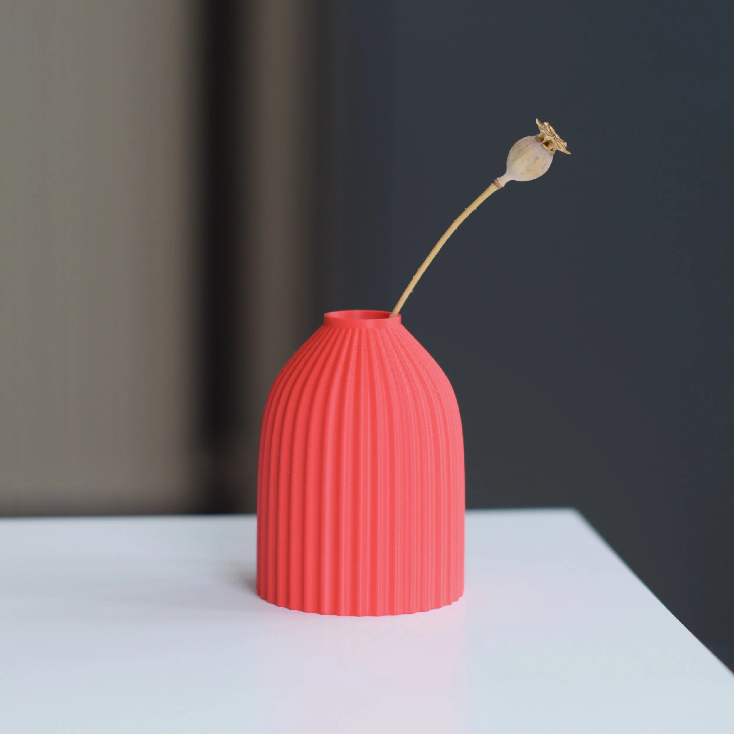 3d printed mini vase - KT 08 Rhubarb