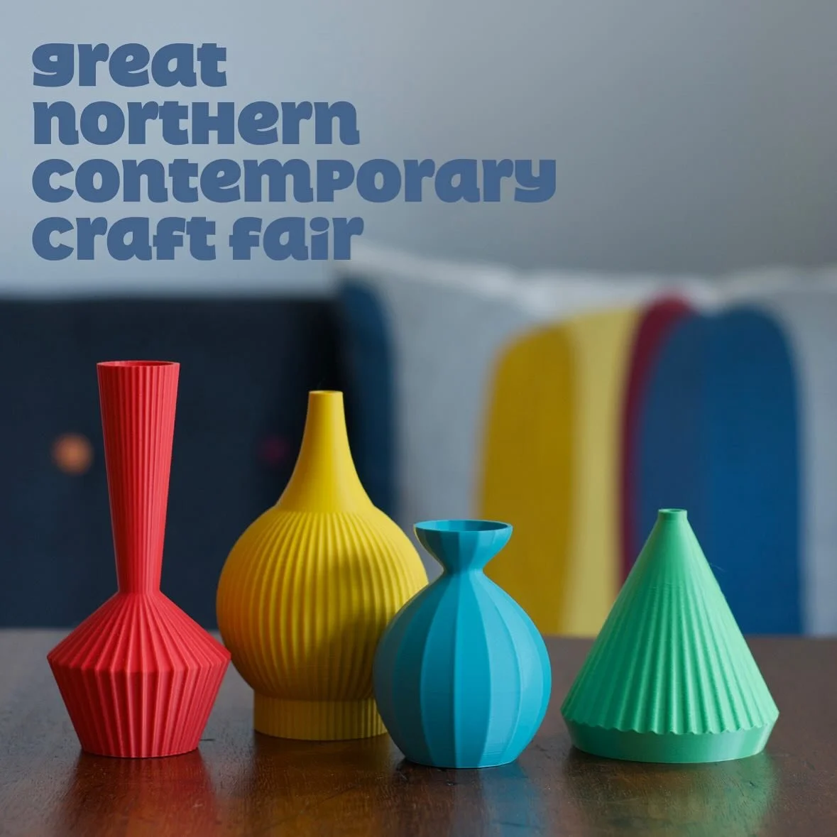 Not long now!
@great_northern_events 
Pool B stand 57 ( the other end to the bar) 
I&rsquo;ll be sharing with print master @dominicmarshalldesign and bringing new vase shapes and lots more, including hot off the workbench pendants from one of my coll