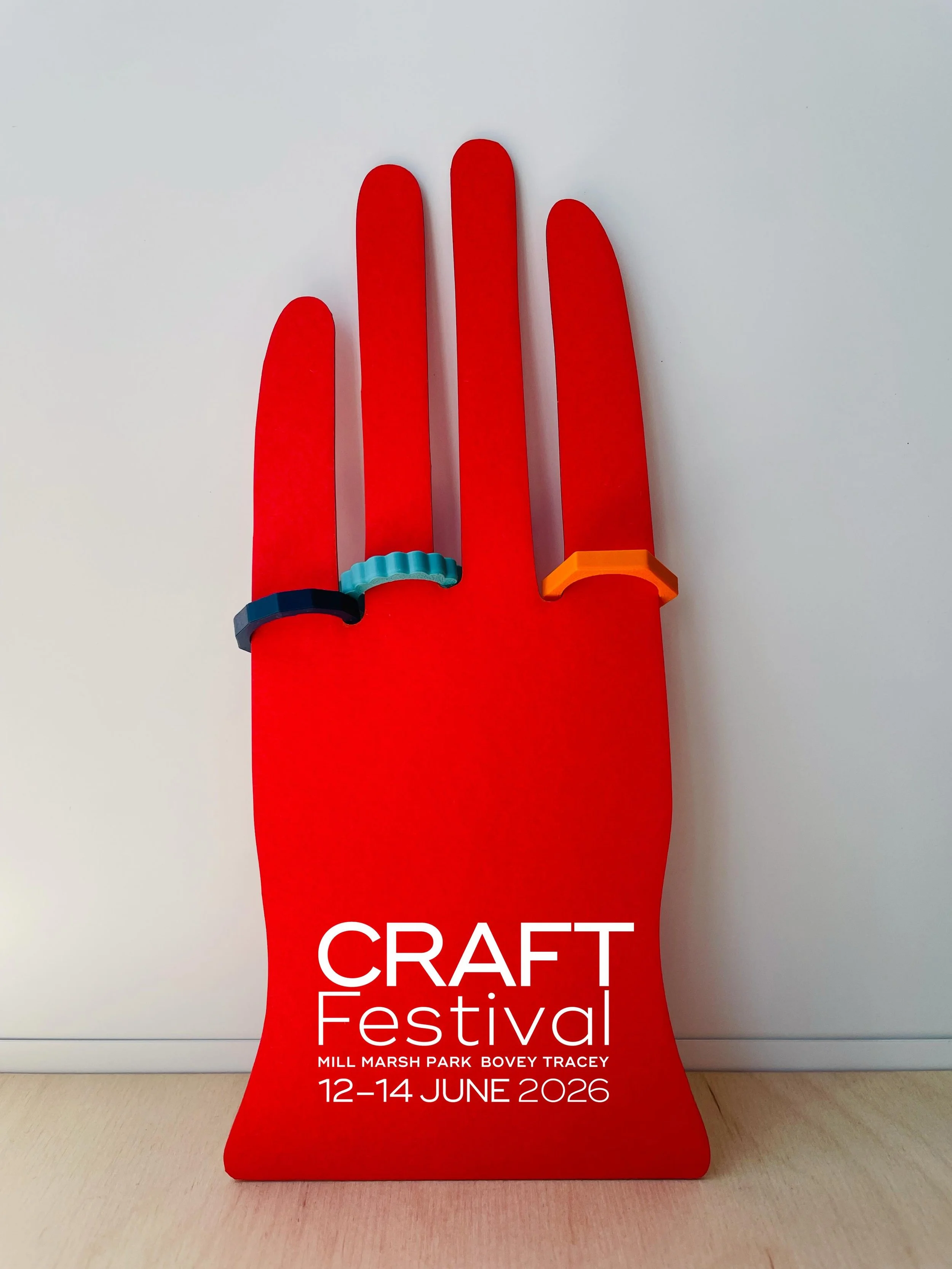 And so it&rsquo;s just 2.5 weeks until we head to Devon for this years @craftfestival Bovey Tracey.
After a year away we are really looking forward to it. It&rsquo;s too hot outside so I&rsquo;m printing a few of these rings and starting to plan my s