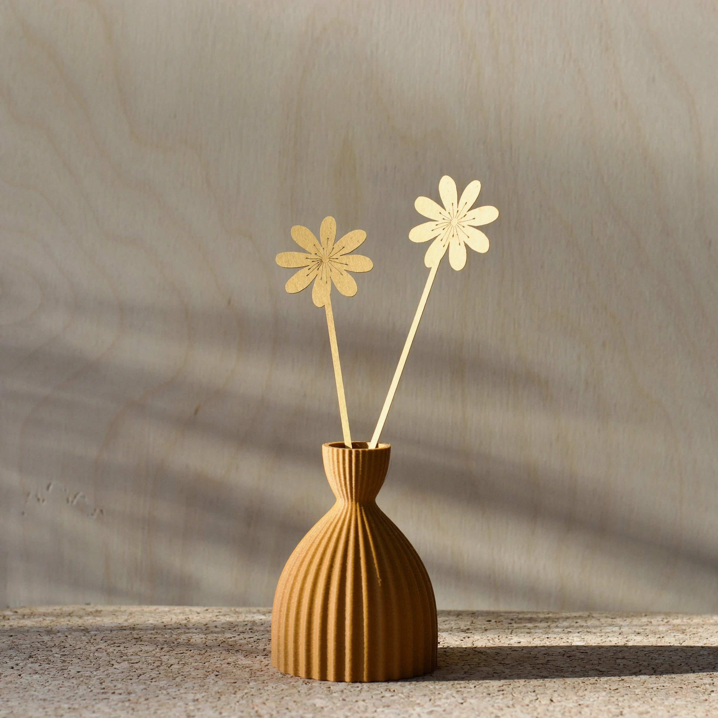 3d printed mini vase - KT 17 Caramel