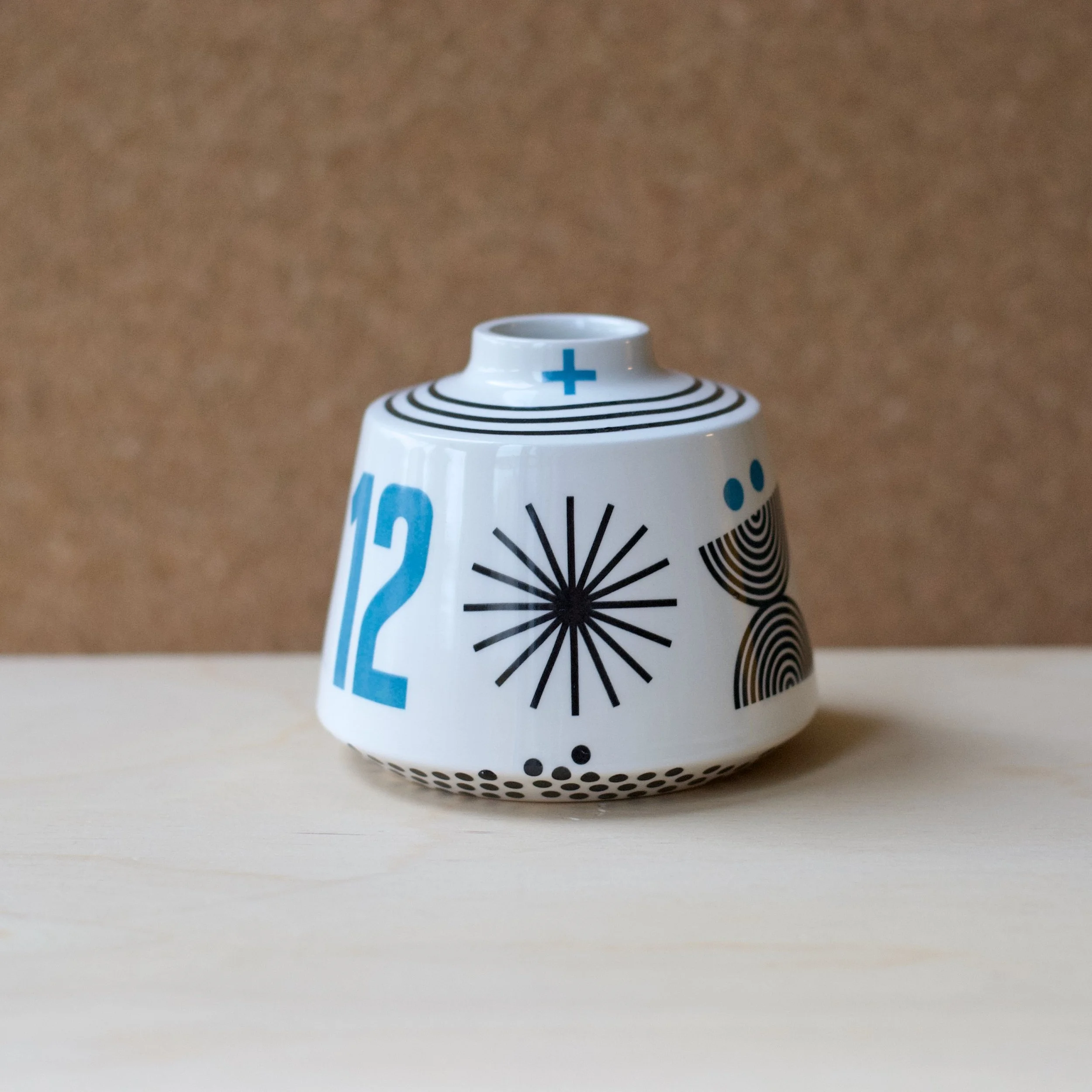 Ceramic vase with print decoration  - DM KT 10