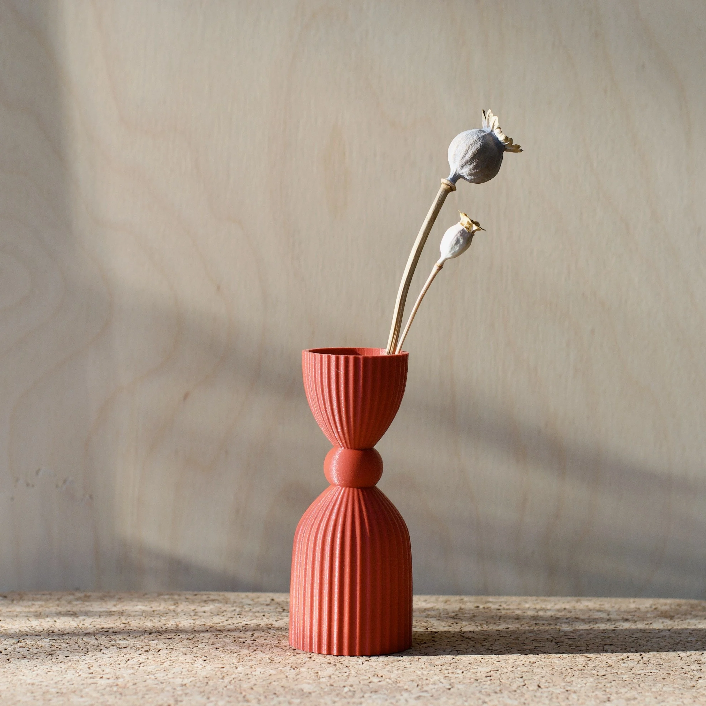 3d printed mini vase - KT 33 Rust