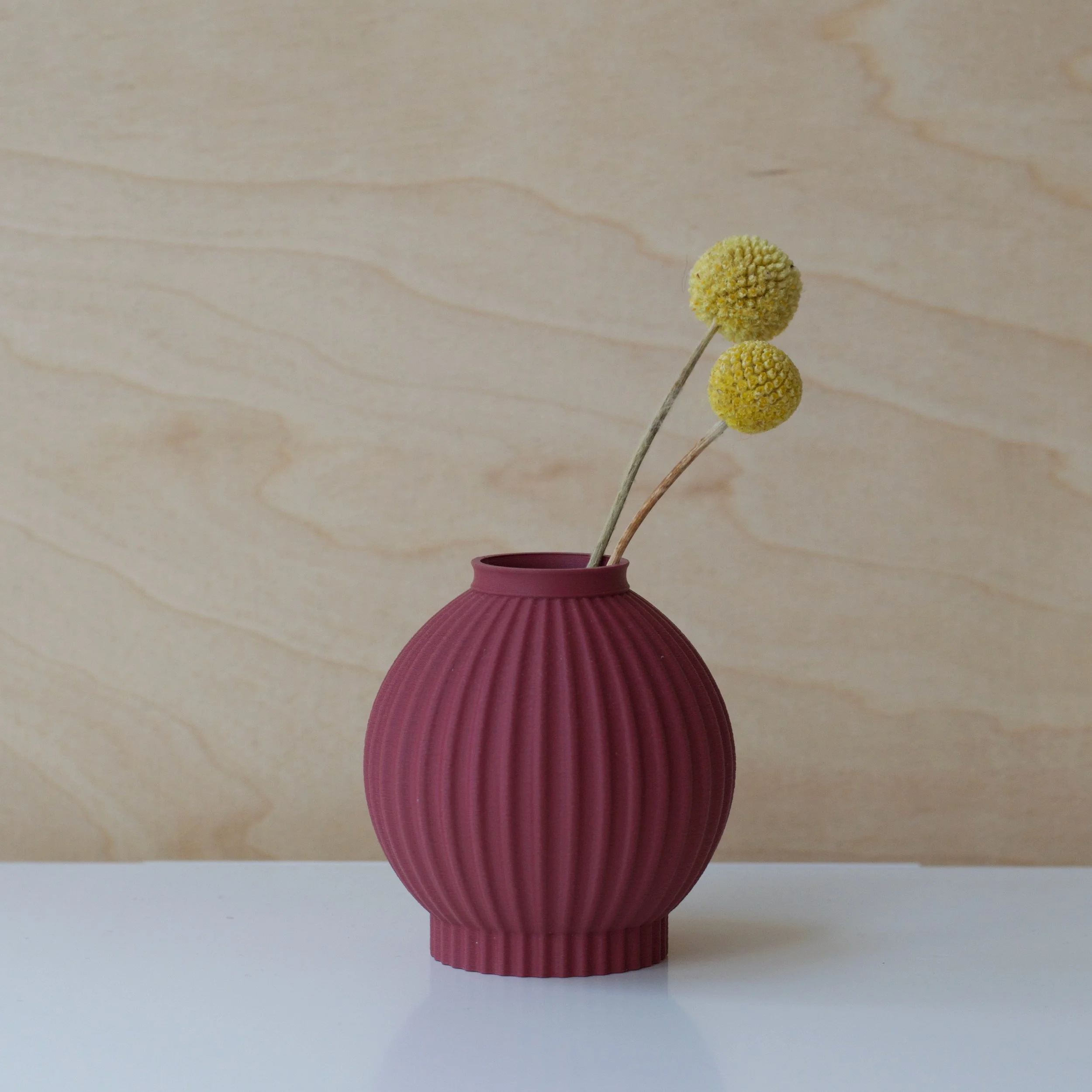 3d printed mini vase - KT 38 Plum