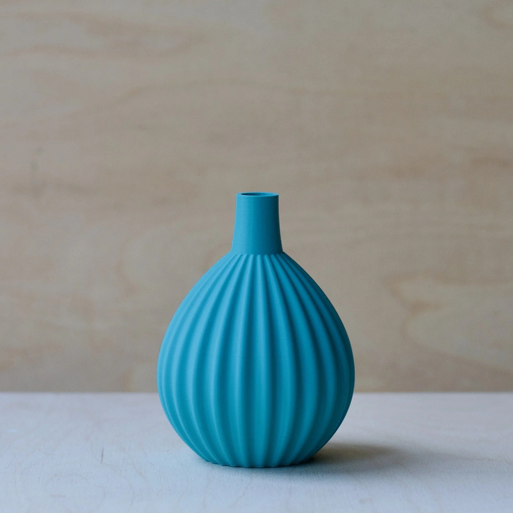 3d printed mini vase - KT Pod 2 aqua (sample)