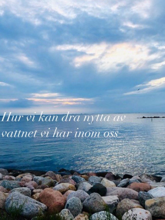 Vi b&auml;r vatten inom oss, n&auml;r det f&aring;r r&ouml;ra sig skapas energi.
Genom mjuka rotationer och skak s&auml;tter vi kroppens vatten i r&ouml;relse. Cirkulation &ouml;kar, fascian mjuknar och fl&ouml;det i kroppen vaknar. Det handlar inte 