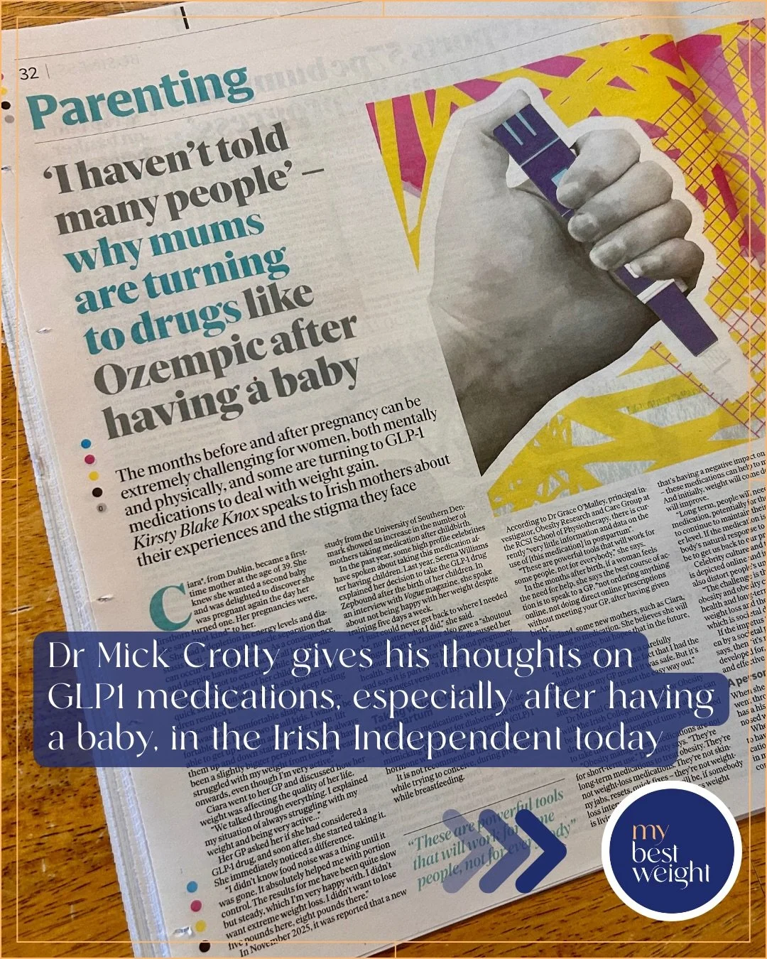 🧠💬 Postpartum health, obesity care &amp; the conversation we need to have

This important piece in the @independent.ie shares the stories of new mothers navigating their health after pregnancy &amp; the stigma that still surrounds evidence-based ob