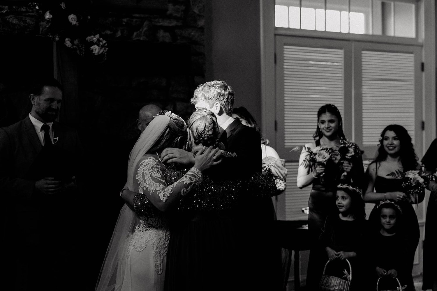 Getting ready before the ceremony