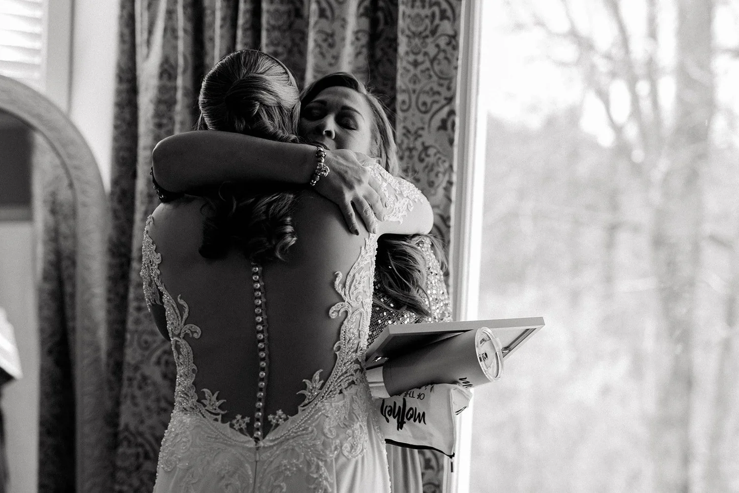 Guests celebrating at a wedding