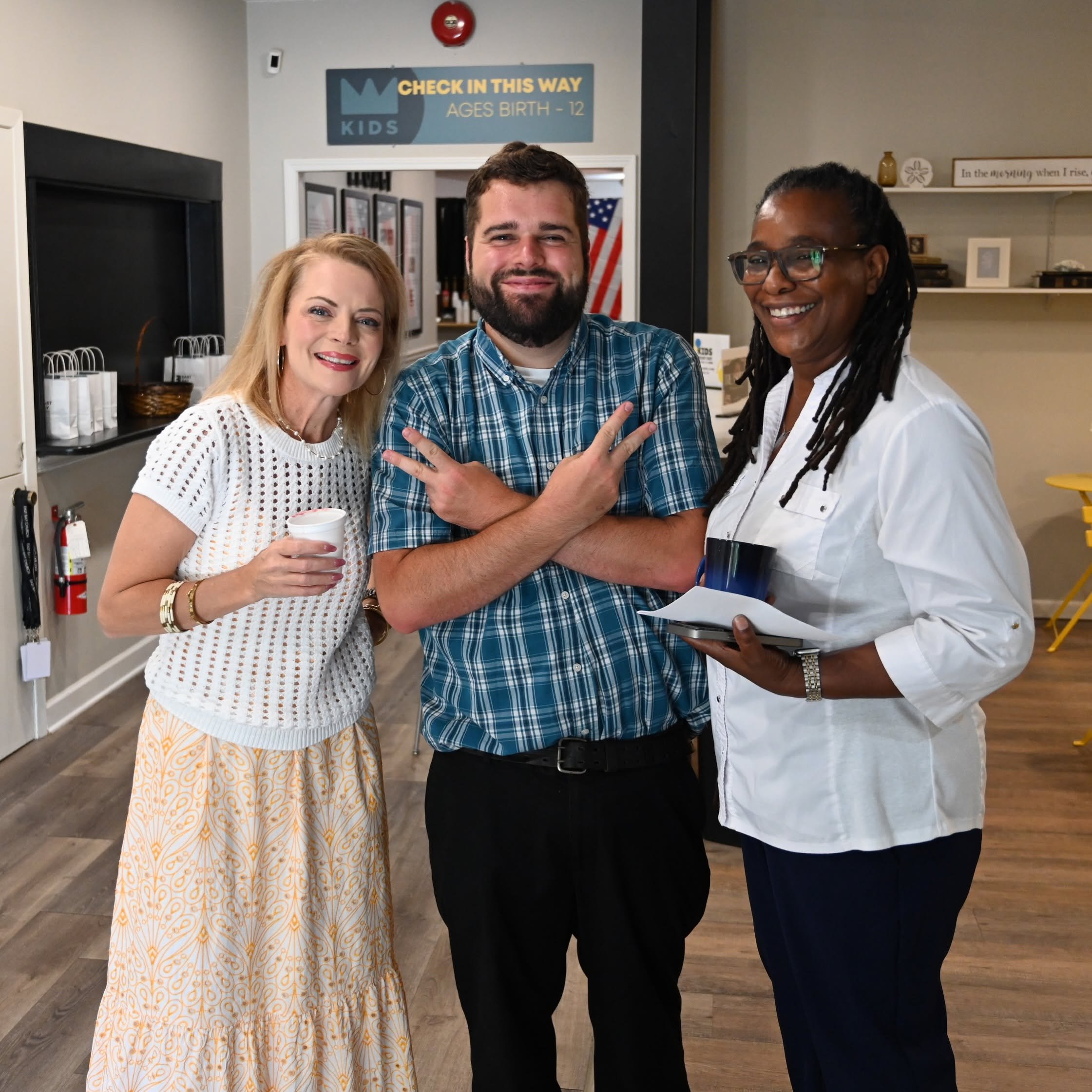 Church family connecting at East Bay Church in Midway, Florida