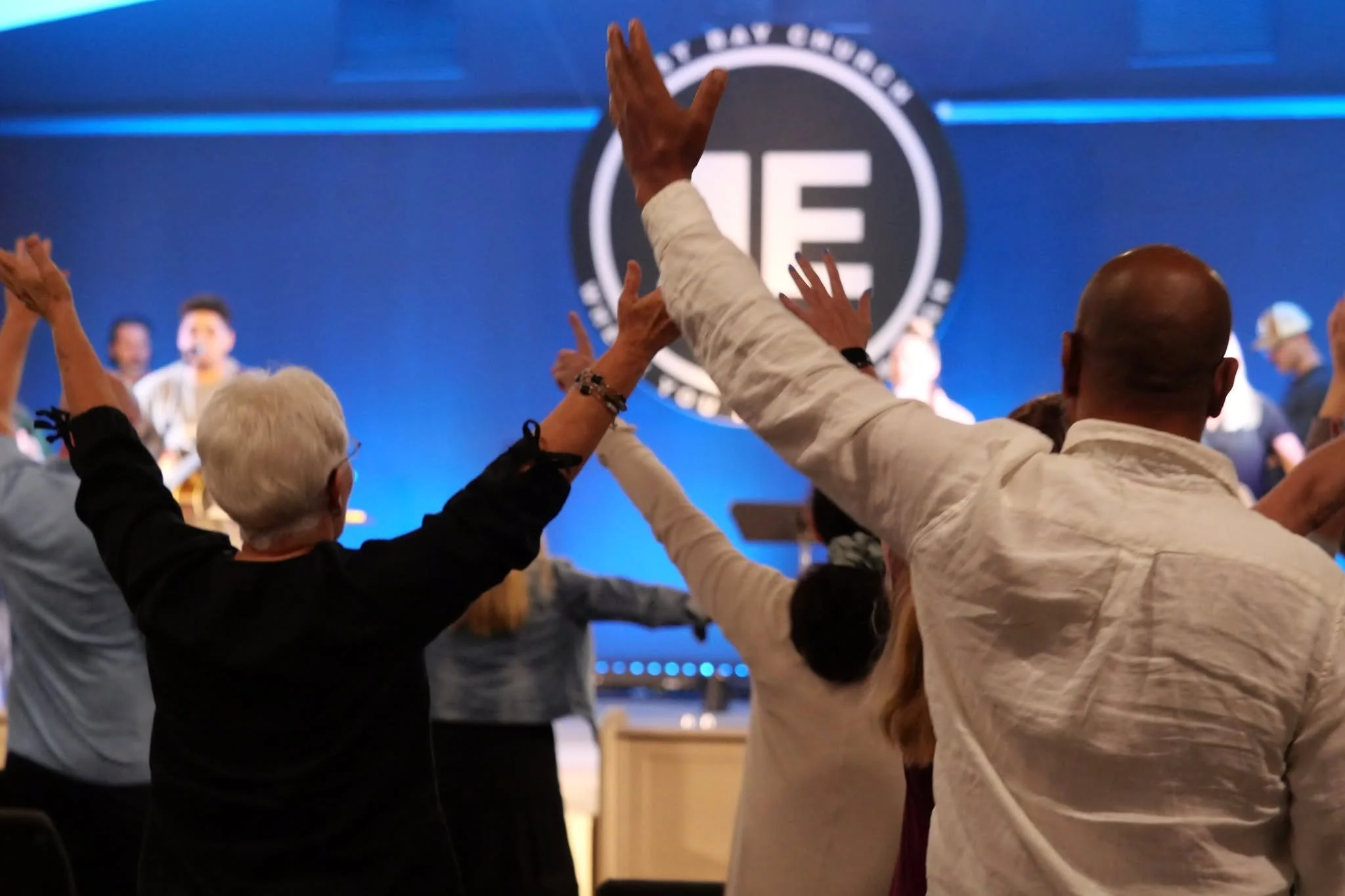 Nondenominational Prayer and worship at East Bay Church near Navarre, Florida