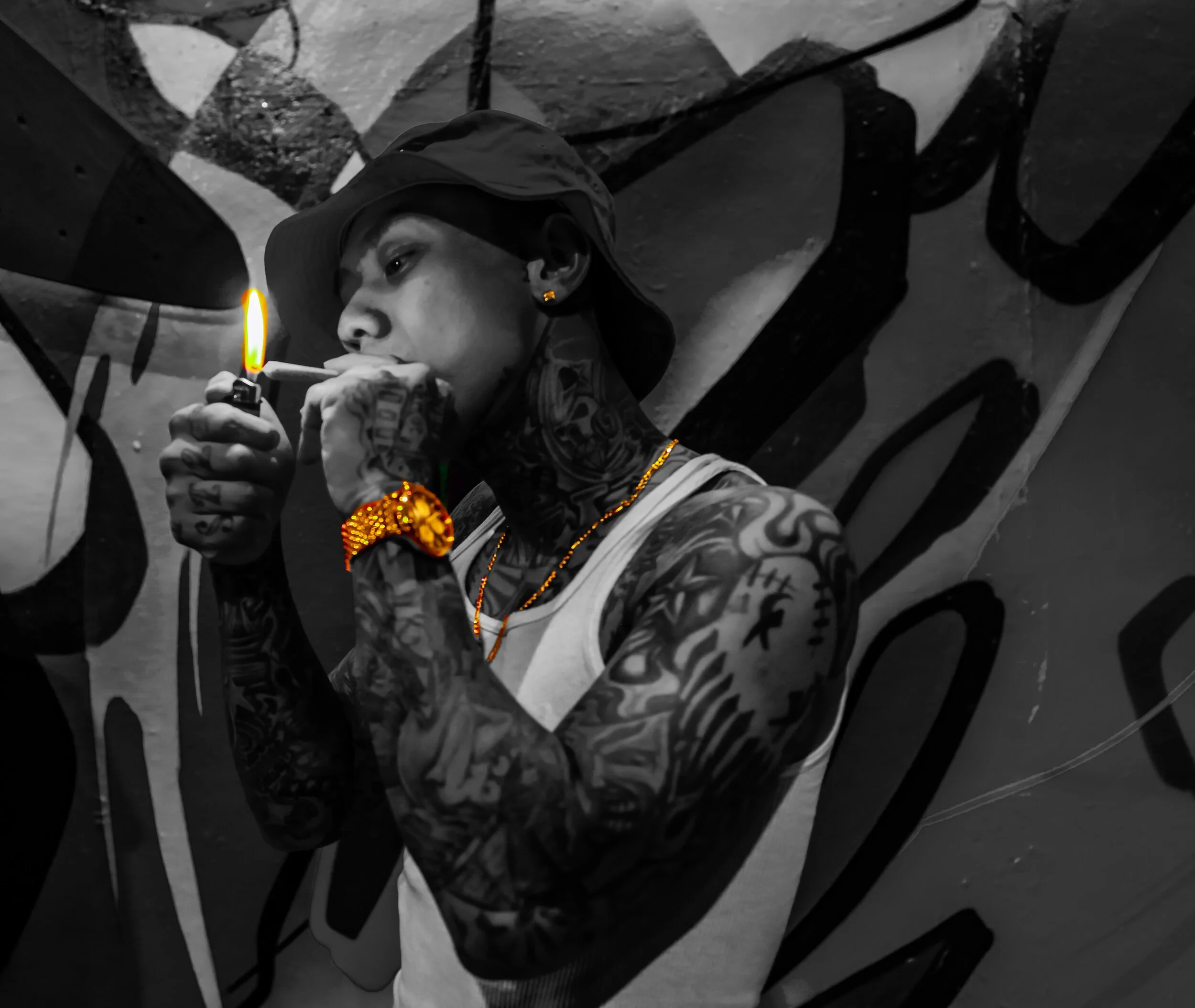 Black and white Miami lifestyle picture - Mea Photography