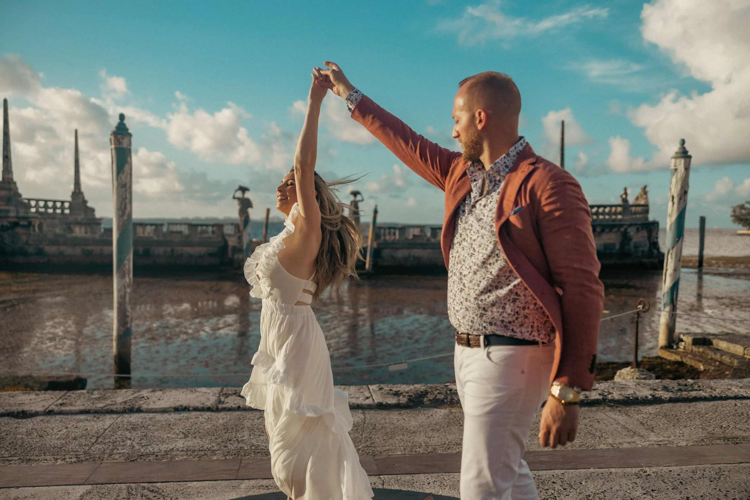 beautiful fairytale engagement shoot that will last a lifetime  in Miami's Vizcaya 