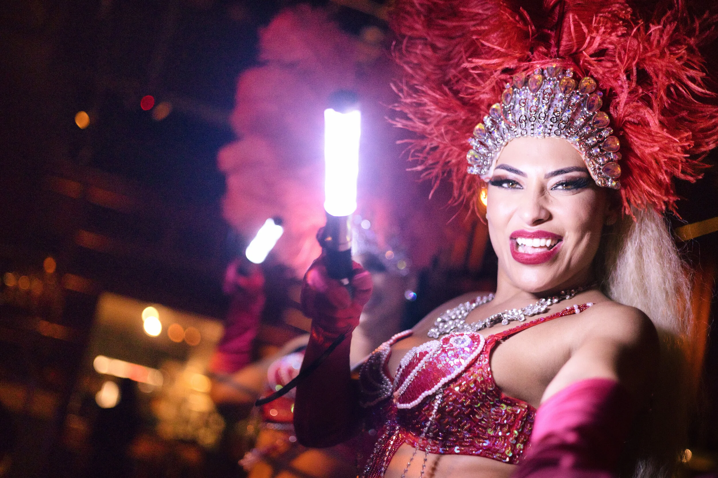 Happy woman at Miami event - Mea Photography