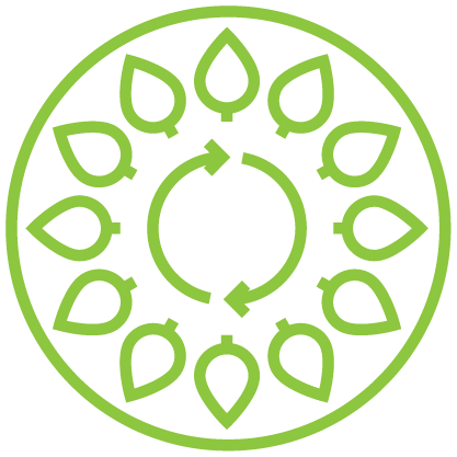 Icon symbolizing carbon-rich organic soil amendments that fuel beneficial microbial activity and root zone biomass.