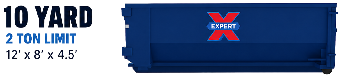 10-yard roll-off dumpster