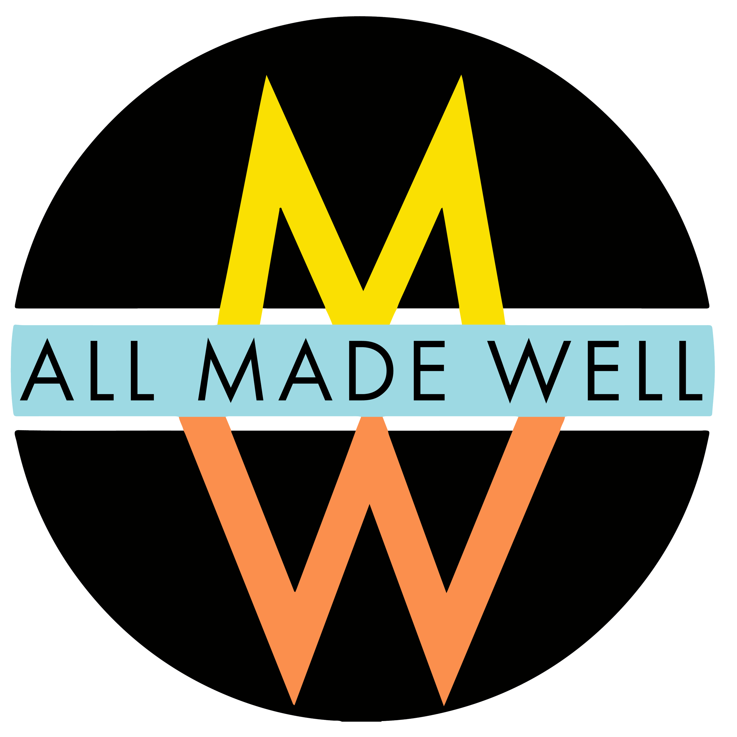 Logo for 'All Made Well'.