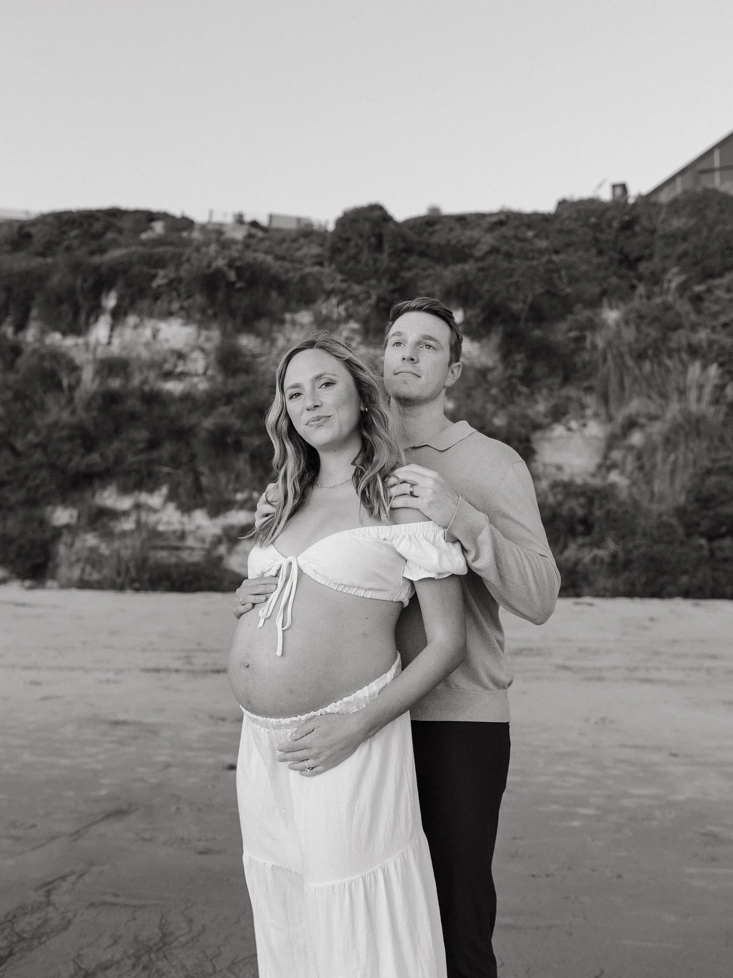 my cute friends 🥹 just a couple weeks until their sweet baby boy is here!