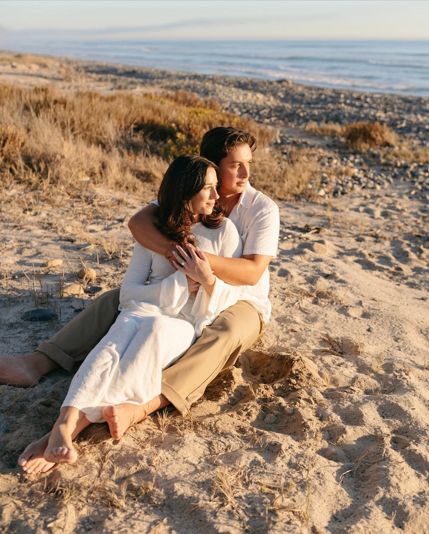 Kathleen &amp; Nick on the shores of San O during the most perfect October night 🤎