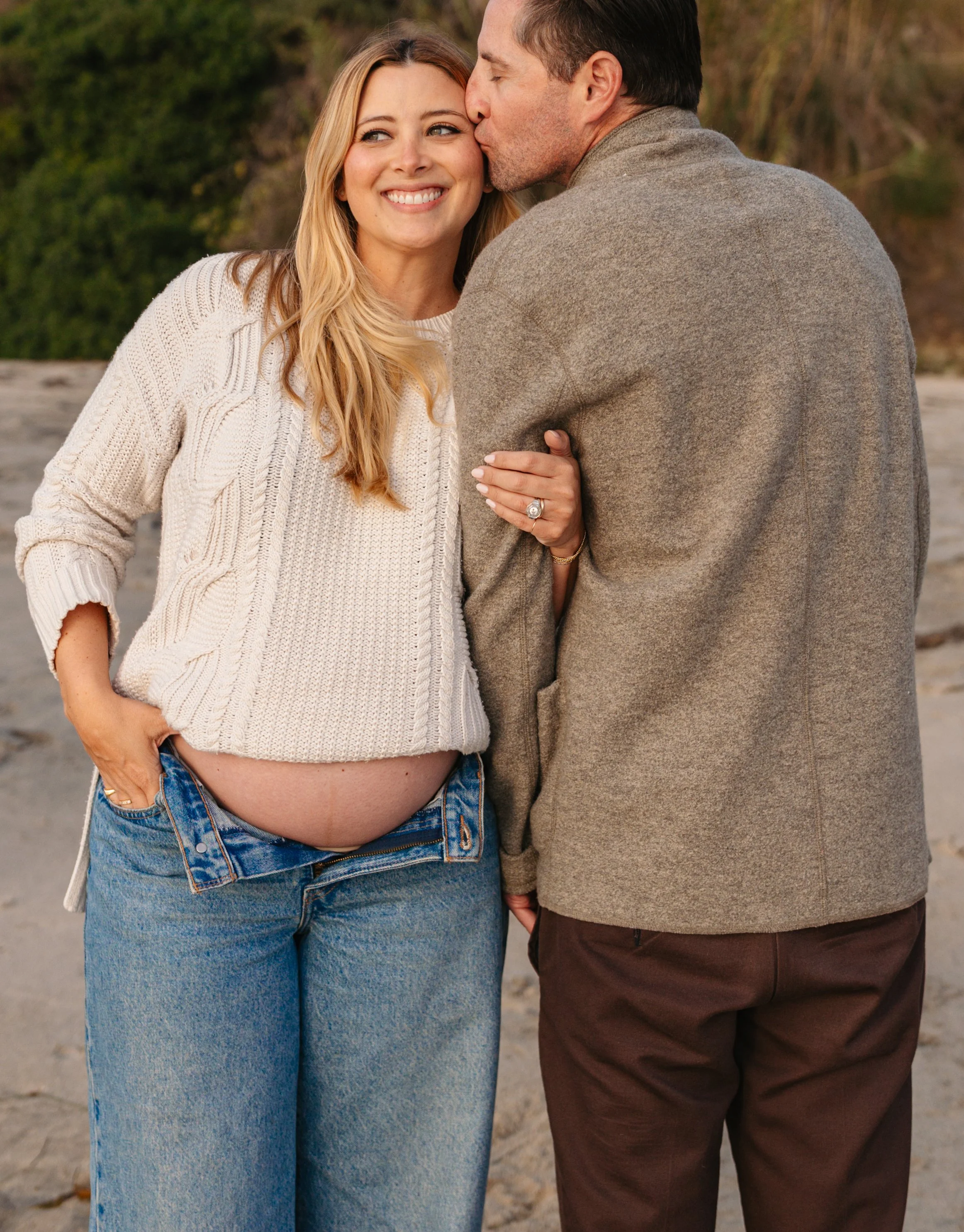 San Diego Beach Maternity Photos at Sunset