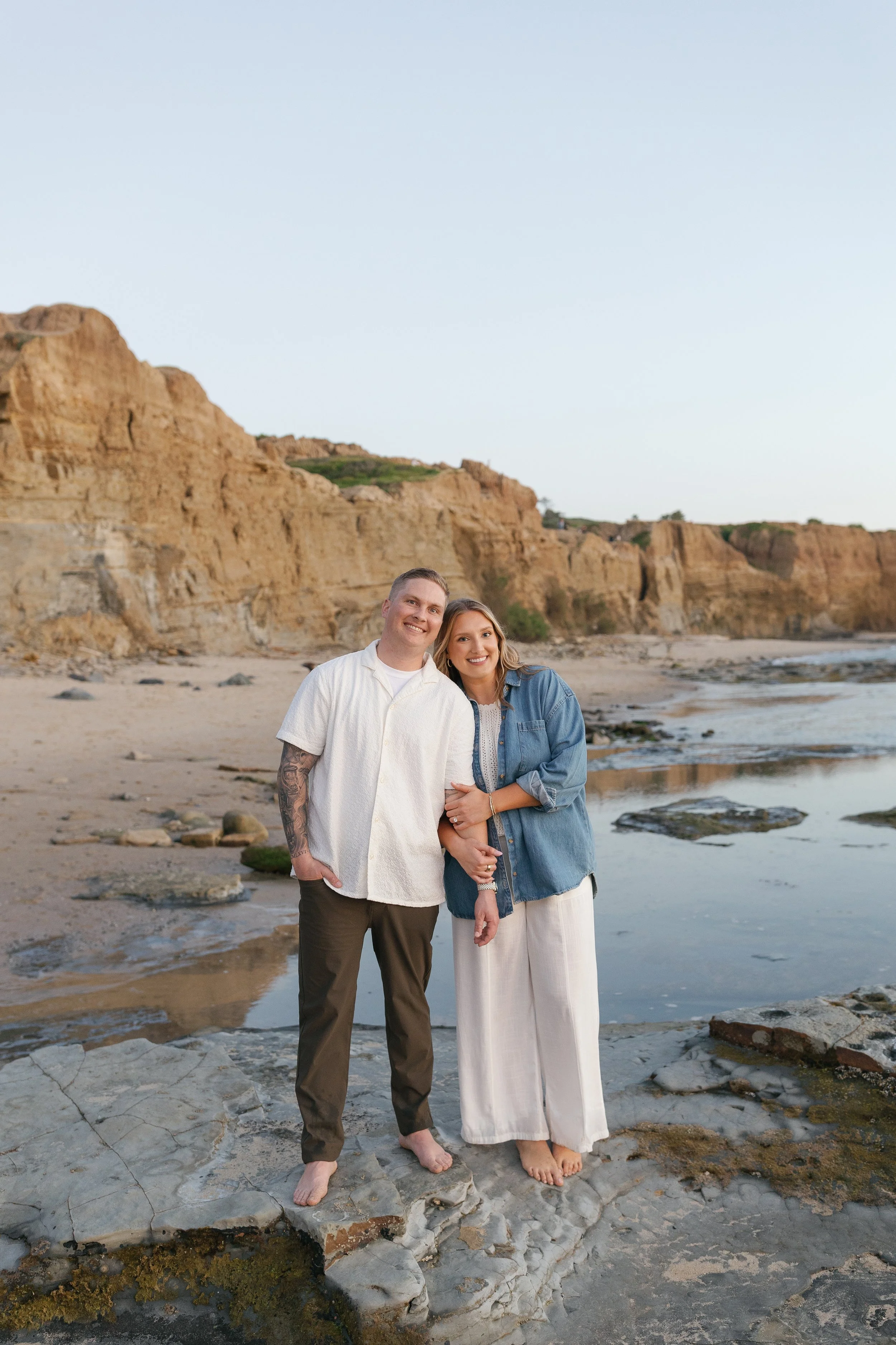 Sunset Cliffs Engagement at Blue Hour