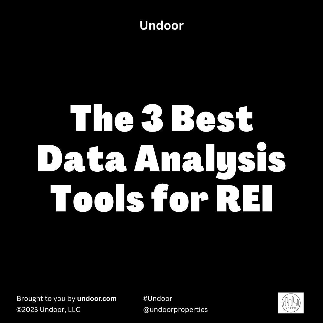 Use these 3 data analysis tools to gain an advantage over other investors.

#1 &mdash; Reonomy: A data analysis platform that provides comprehensive information on properties, including ownership history, sales data, and market trends.

Pricing: $49+