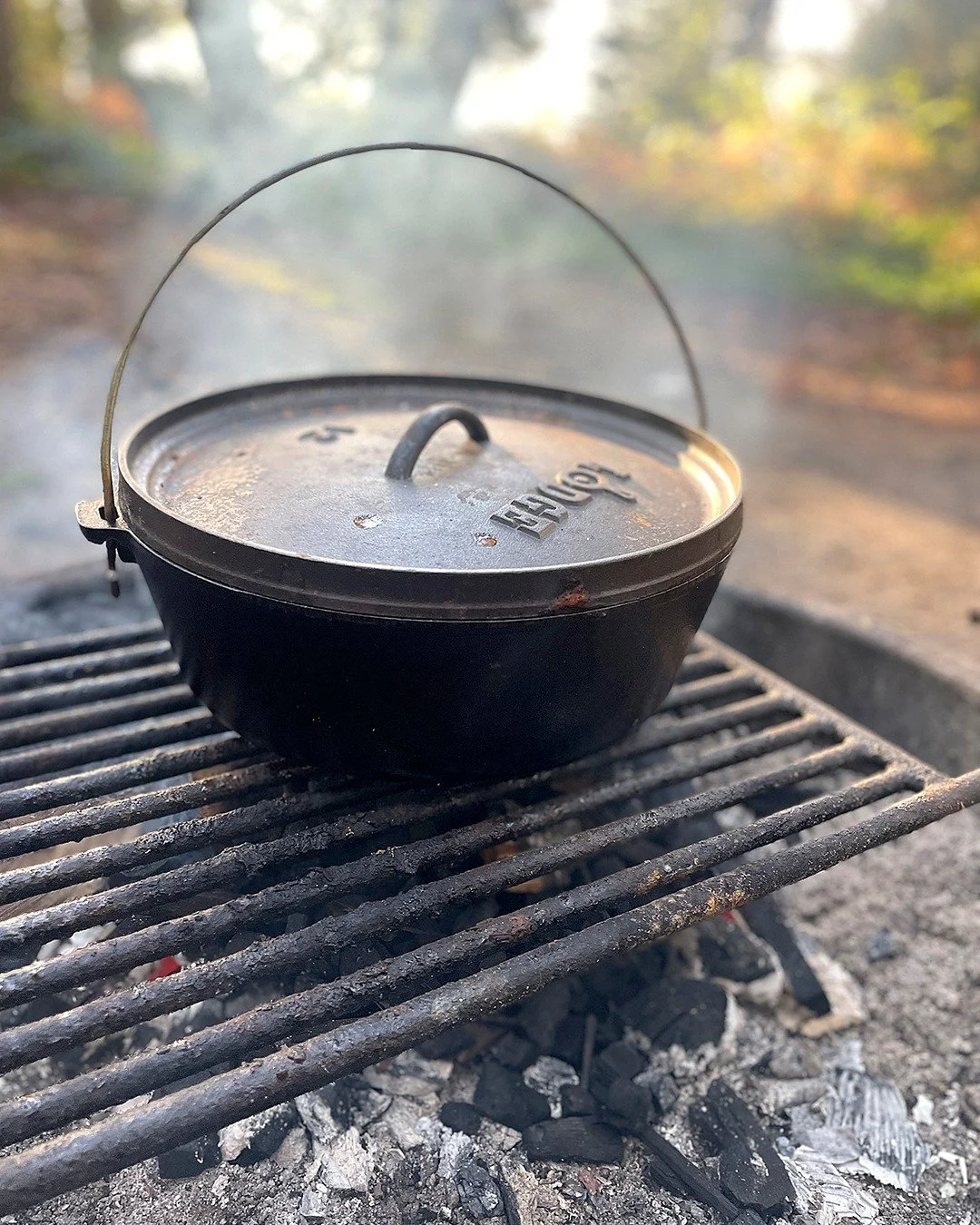 I love cooking with a Dutch oven, it feels timeless, like I’m going back to how I imagine the pioneer days of Lewis & Clark traversing the countryside by covered wagon. It’s part meal, part ritual. The slow process requires you to slo