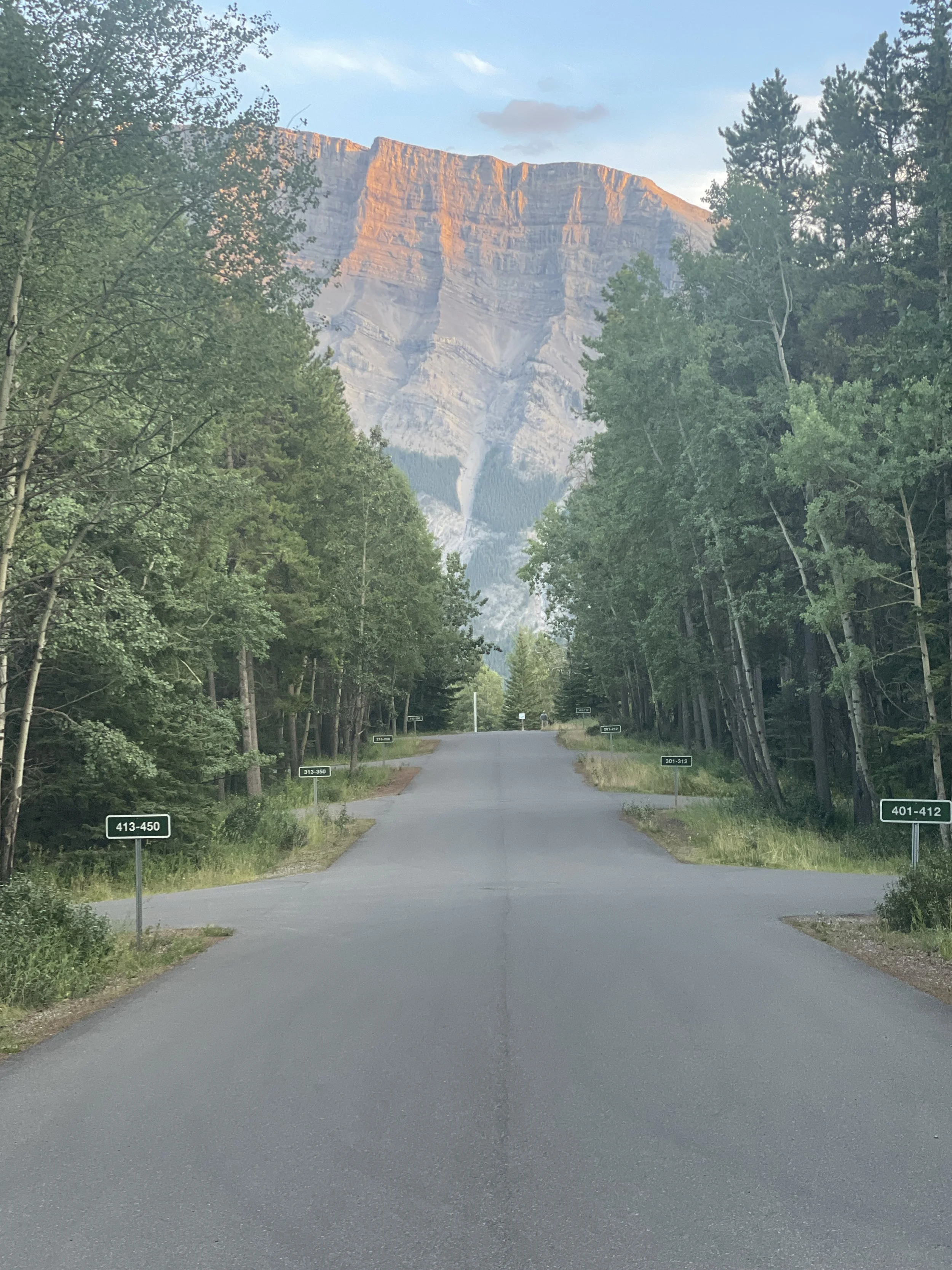 Tunnel Mountain Trailer Court RV campground outside of Banff, Canada
