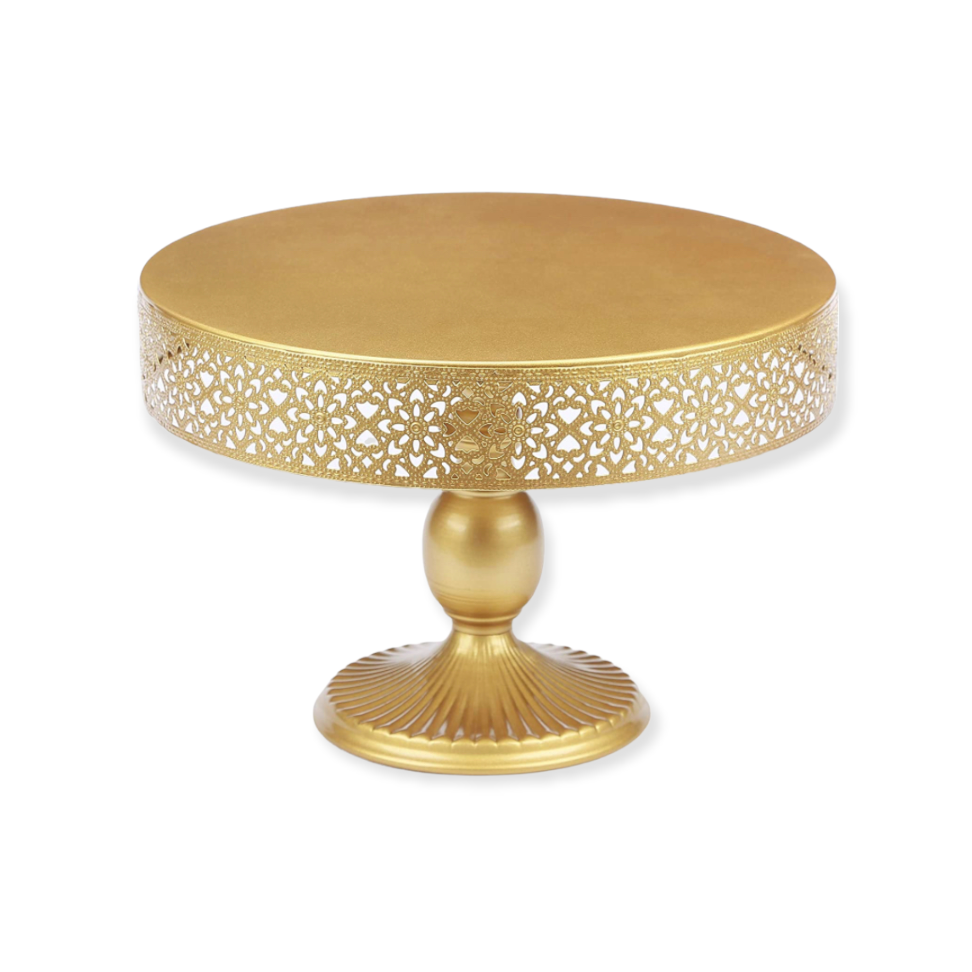 12 inch gold cake pedestal stand