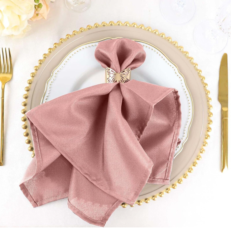 Napkin, Polyester, Dusty Rose Mauve.png