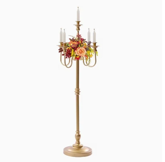 Tall gold candelabra 5 arm 48 inches tall.jpg