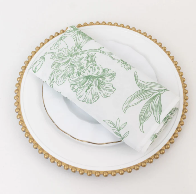Napkin,  Poly, Sage French Toile.png