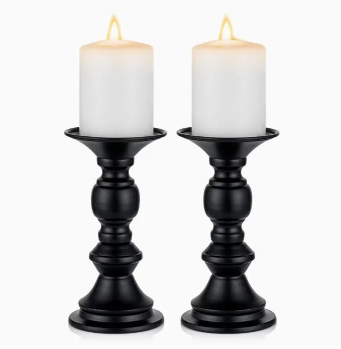 Black 6 inch pillar candle holder.jpg