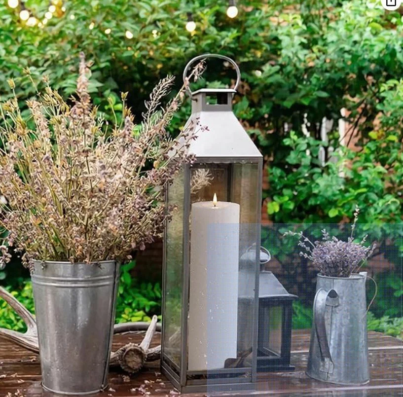 Flameless LED pillar candle 14 inches white for wedding rental