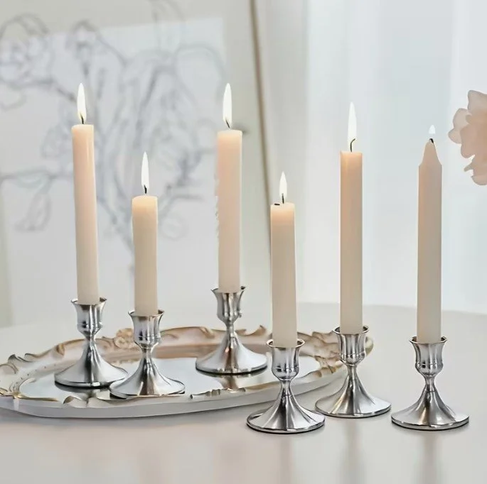 small silver taper candle holder 3 inches tall.jpg