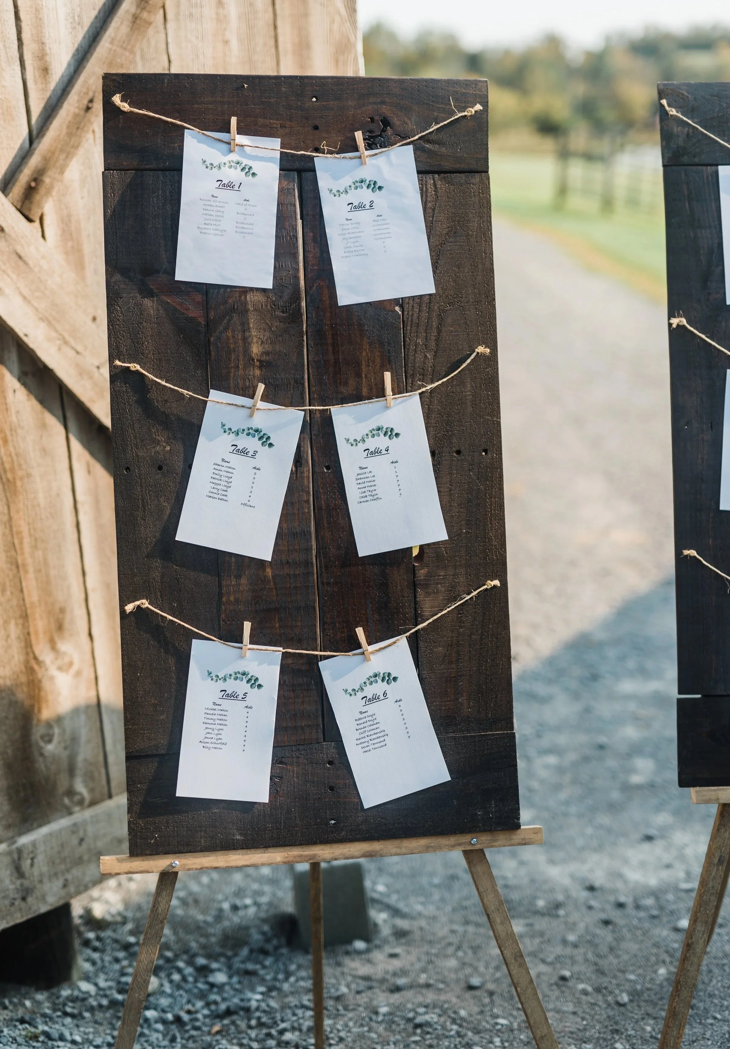 Wood pallet board, rustic wood seating chart, rustic photo pallet board