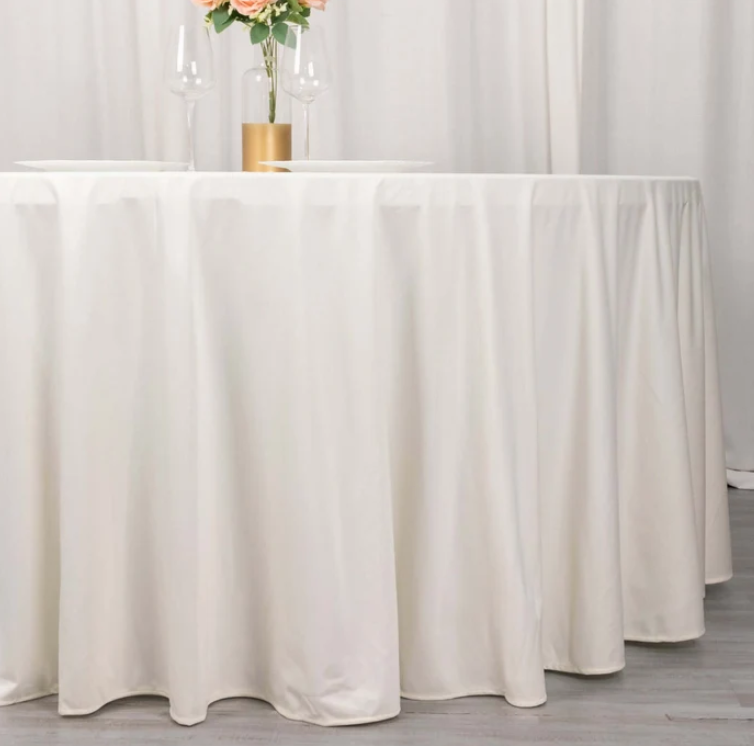 Table Linens, Ivory Scuba, Round.png