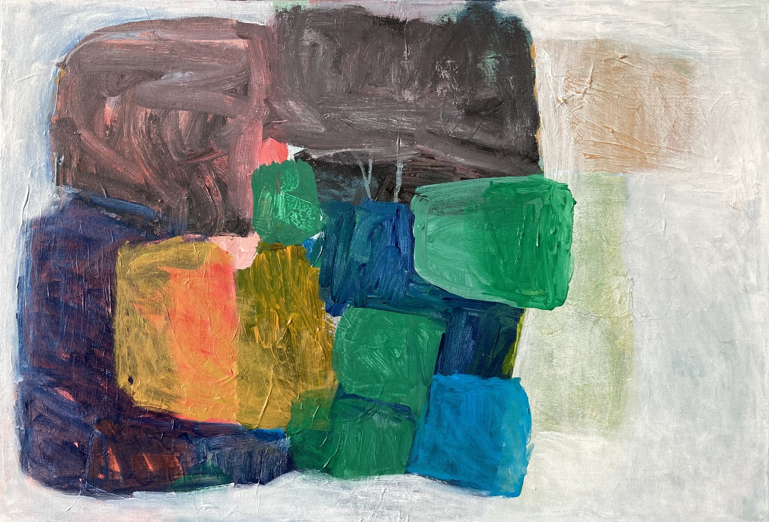 Getting Cozy, 32 x 22"