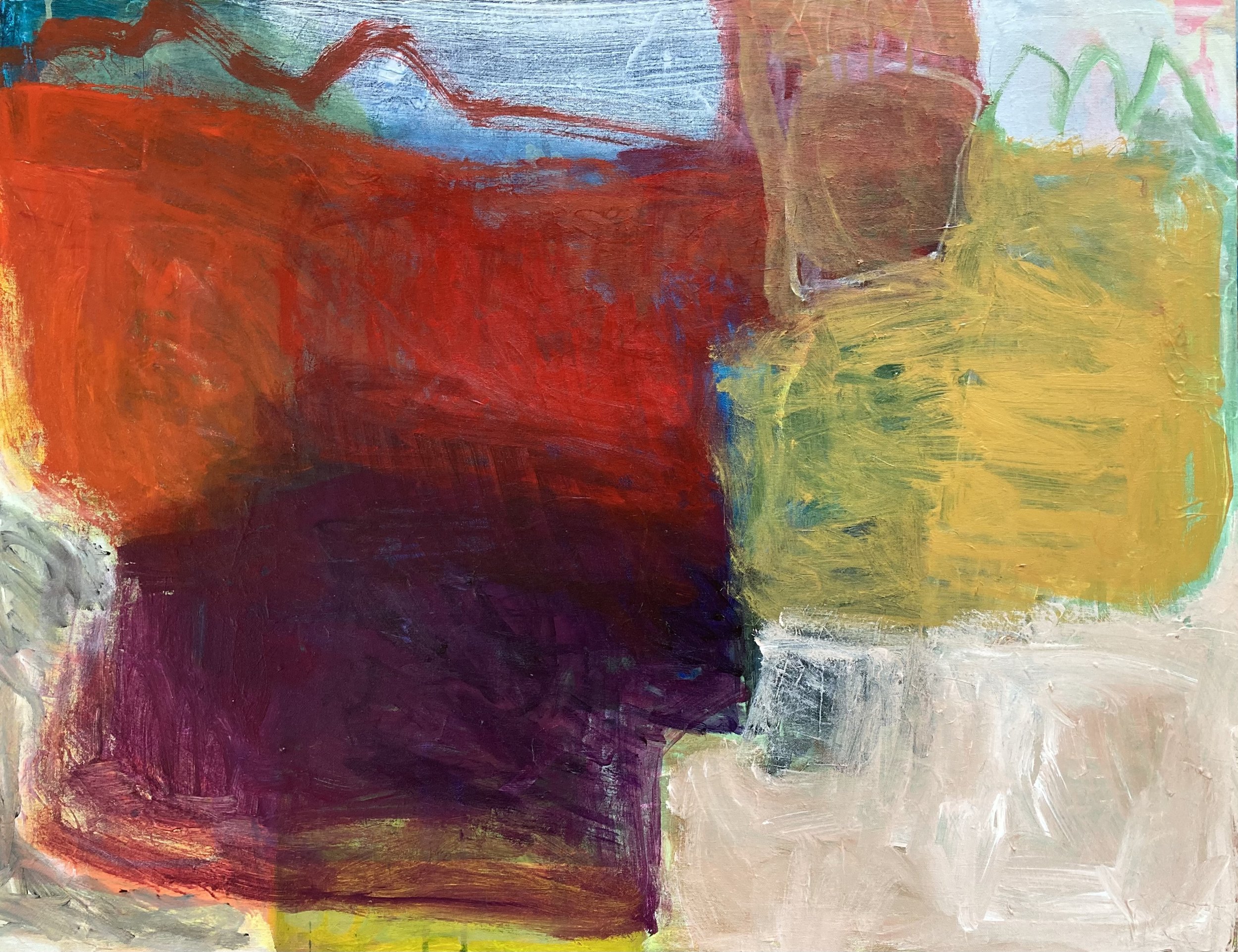 mid-flight, 36 x 28"