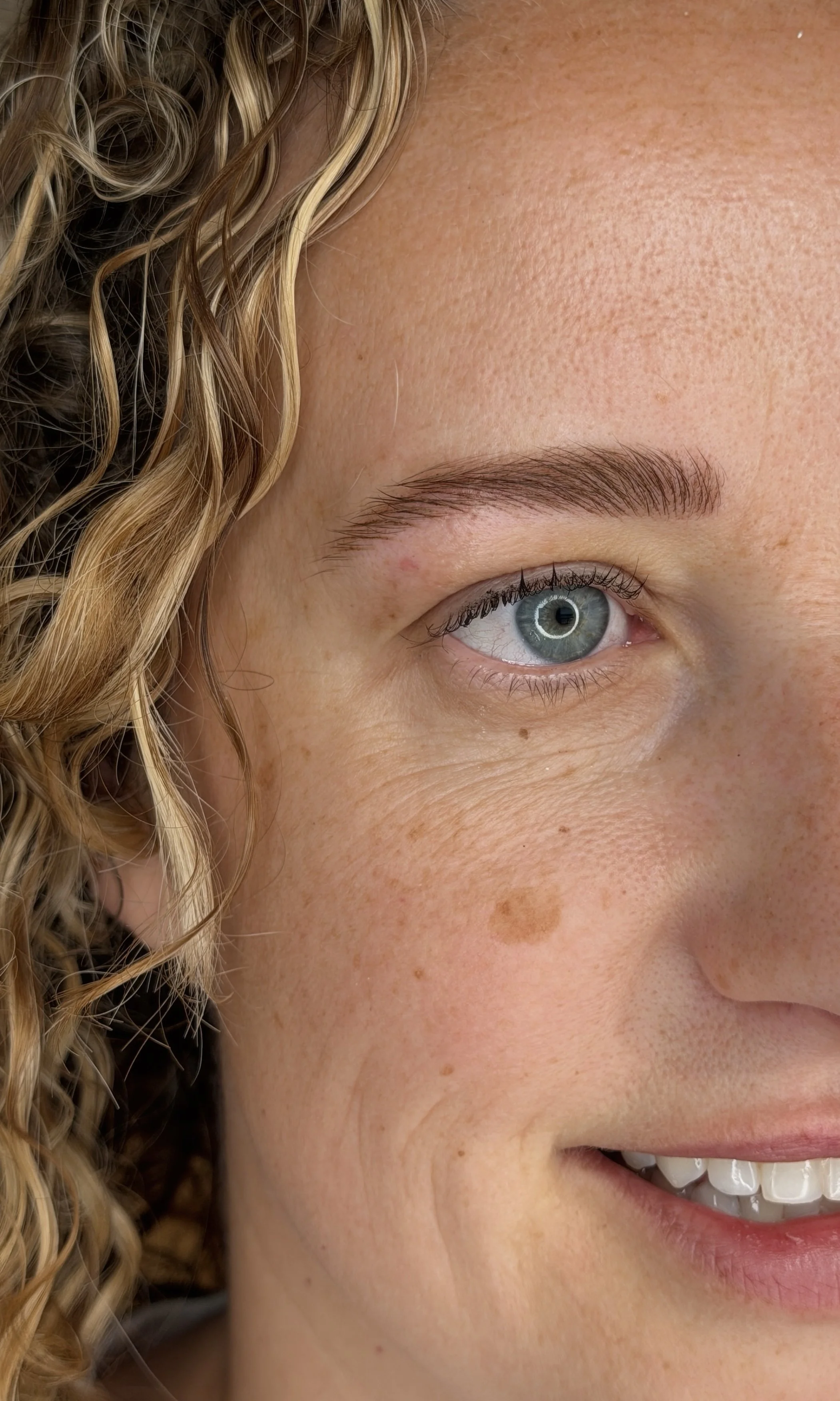 Nano brows before and after at Bianca & Co., Toronto