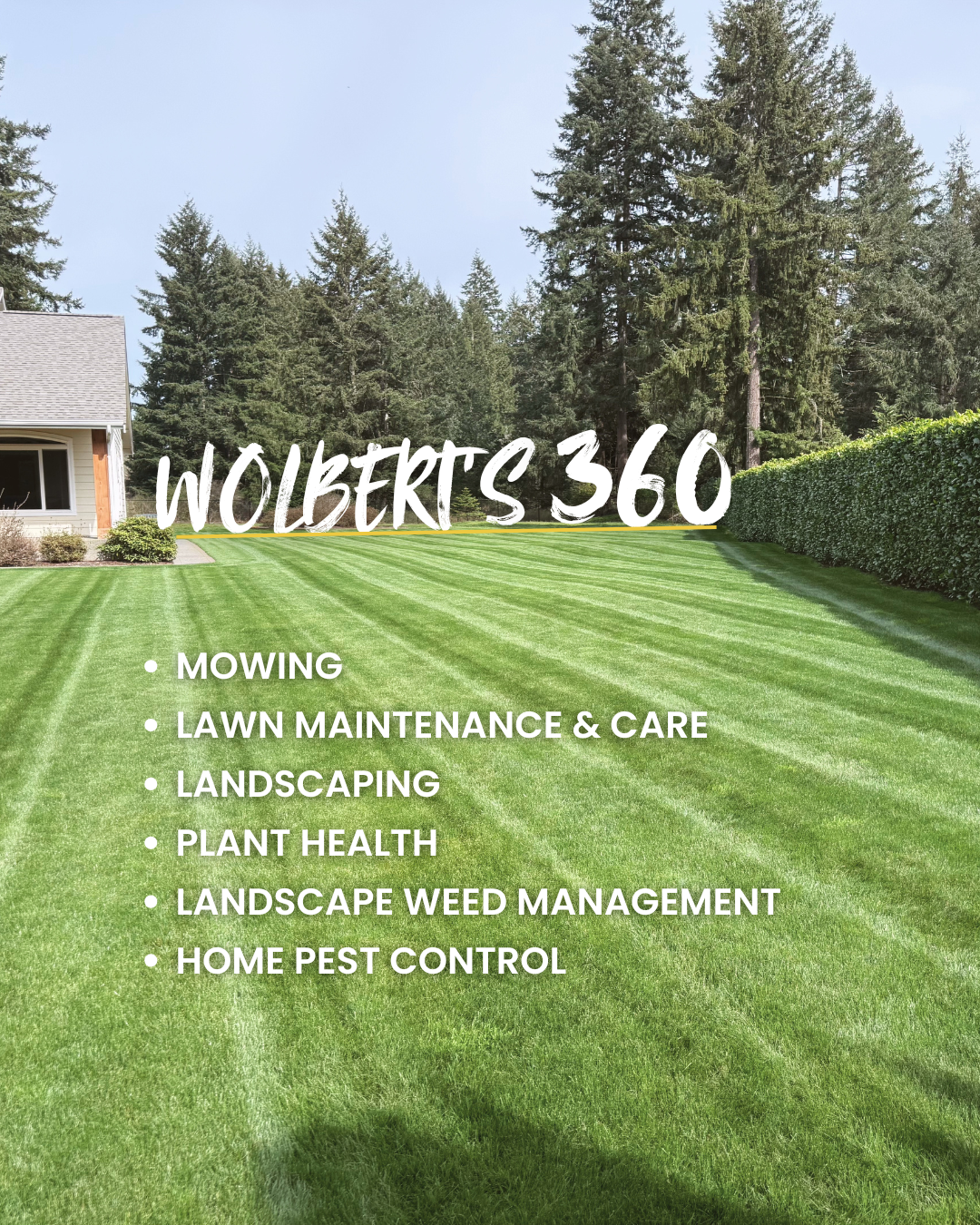 Wolbert’s 360: What we can do for your entire landscape on a worry-free schedule, year-round.