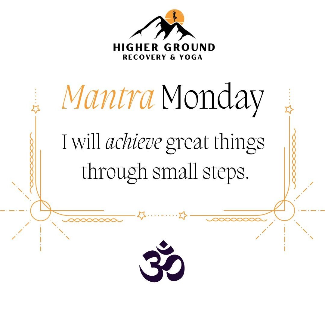 #HappyMonday 
Small, simple phrases have the power to shift mindsets from negative to positive. Today I choose to be gentle with myself. What mantra are you practicing today? Share them with us down below 💫

#HigherGroundRecoveryYoga #Recovery #Yoga